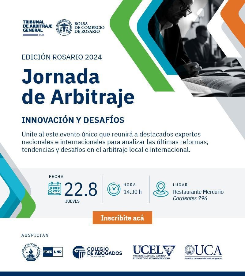 Jornada de Arbitraje. Innovación y desafíos - 22/08/2024